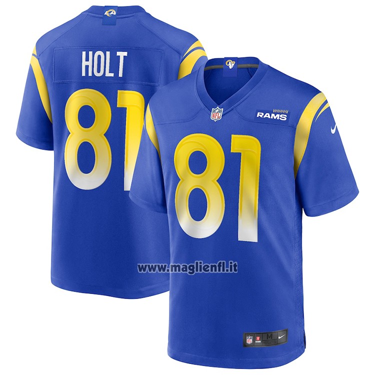 Maglia NFL Game Los Angeles Rams Torry Holt Retired Blu